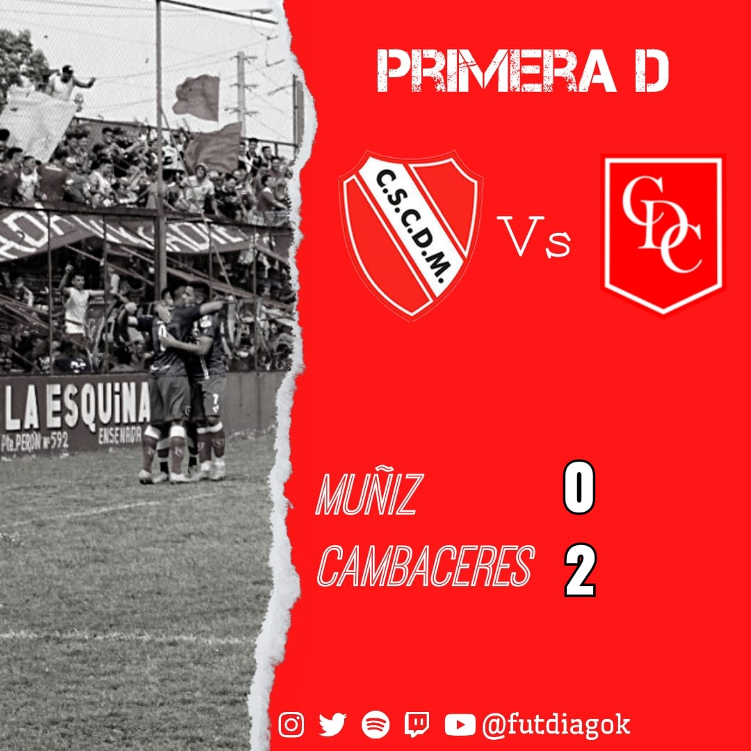 futdiagok's tweet photo. #CDC 🔴 ¡GANÓ CAMBA!
#Cambaceres triunfó 2-0 frente a #Muñiz por la novena fecha del torneo clausura de la #PrimeraD .
Con esta victoria, el rojo suma 19 unidades ubicándose segundo y manteniendo el invicto.

⚽ Elias Torancio y Esteban Coronel. https://t.co/3wOfg7lzG9