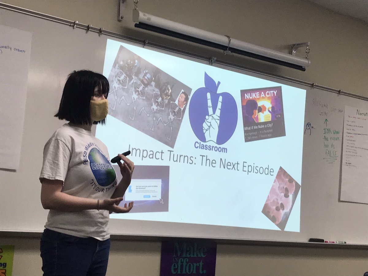 Covering Impact points in debate club today