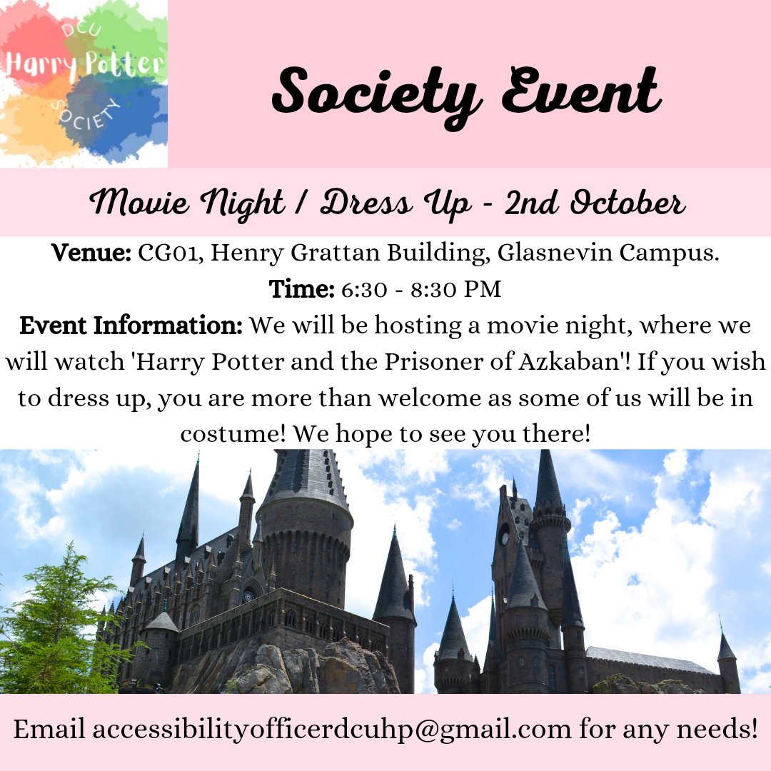 DCU Harry Potter Soc tweet media