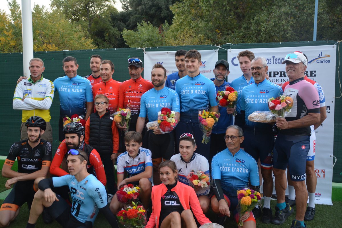 OCCAntibes's tweet photo. 24/10/2021 – FSGT – Championnat Départemental 06
 6 titres pour l’OCCA
- Lucas GUEMY Minime
- Thomas BORGHI Cadet CLM et route
- Arthur GUINEFOLEAU CLM Junior
- Quentin MALLET Route Junior
- Jérôme LEMOINE Vétéran
CR : https://t.co/4LdszqZ3RG https://t.co/TG5EbwsVQs