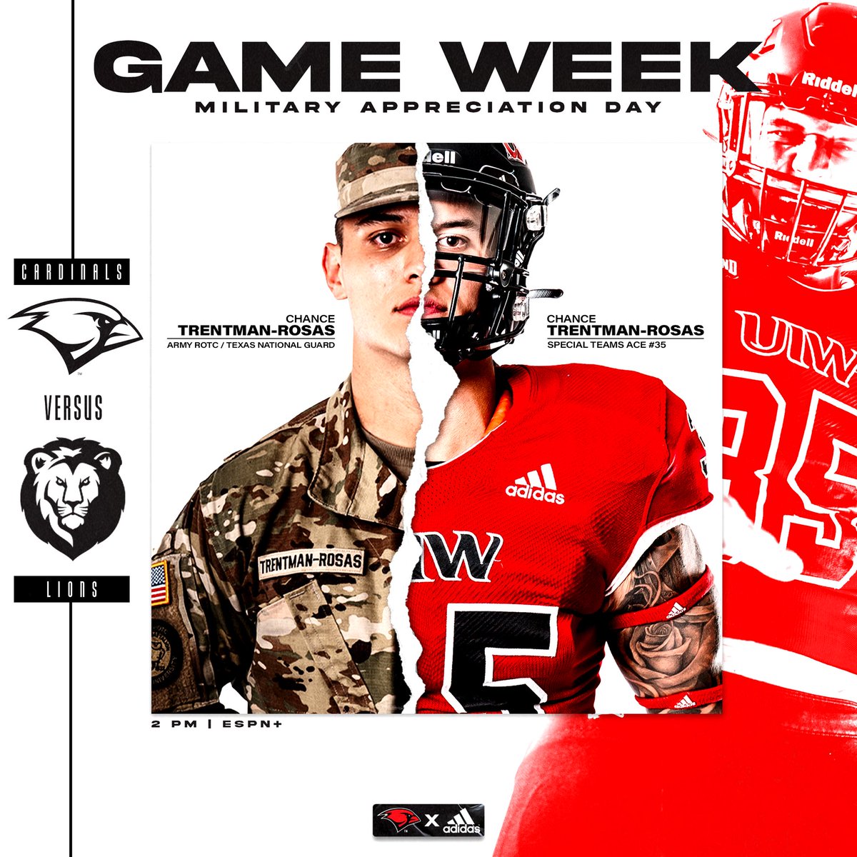 UIWFootball's tweet photo. Reasons to Pack The Nest:

1️⃣ Benson Stadium Finale
2️⃣ Military Appreciation Game
3️⃣ @SouthlandSports Title Implications

#TheWord https://t.co/II653YlLMC