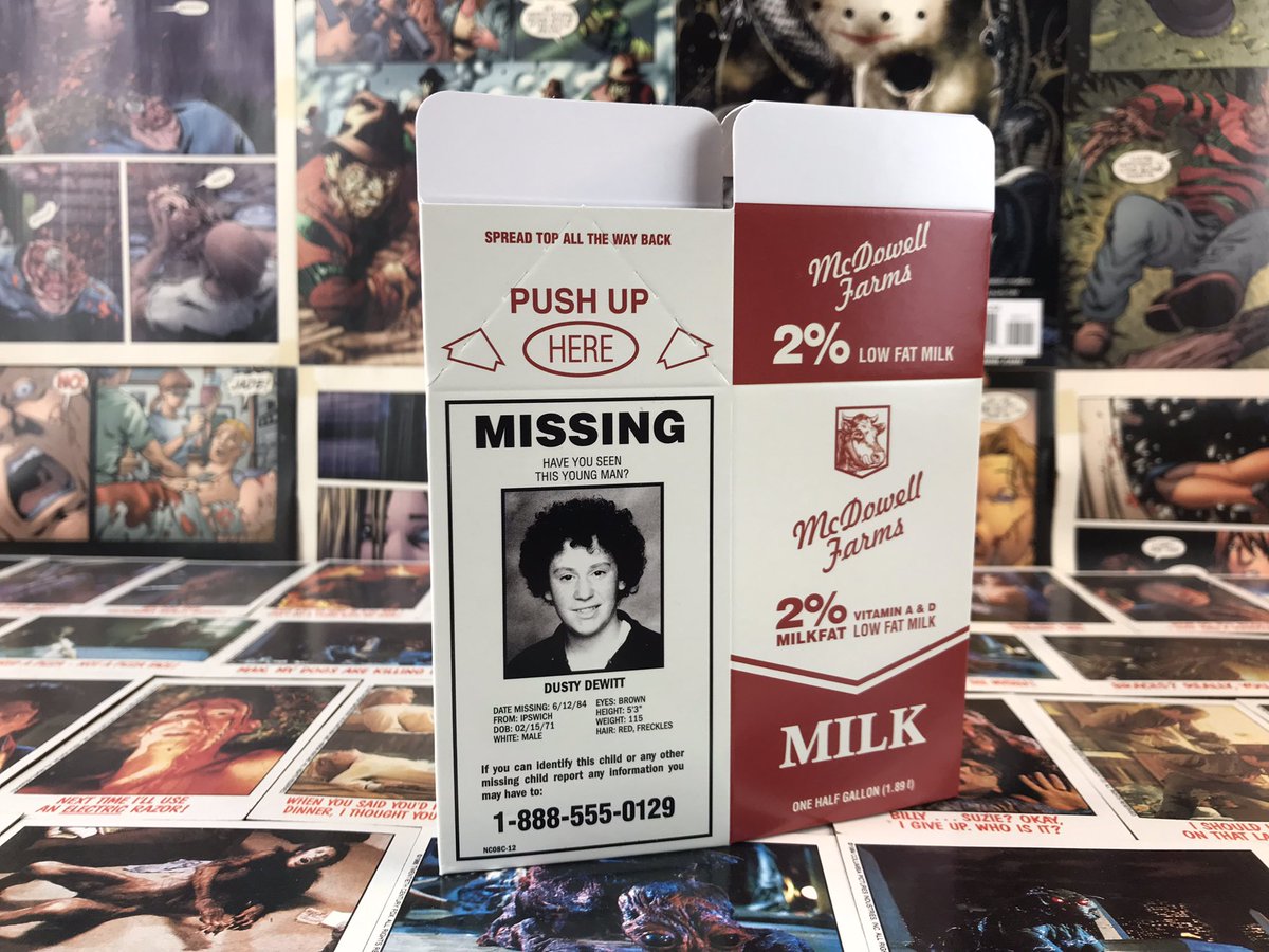 Currently in love with this new physical release of #summerof84 from @VinegarSyndrome and @GunpowderSky Even comes with a milk carton!