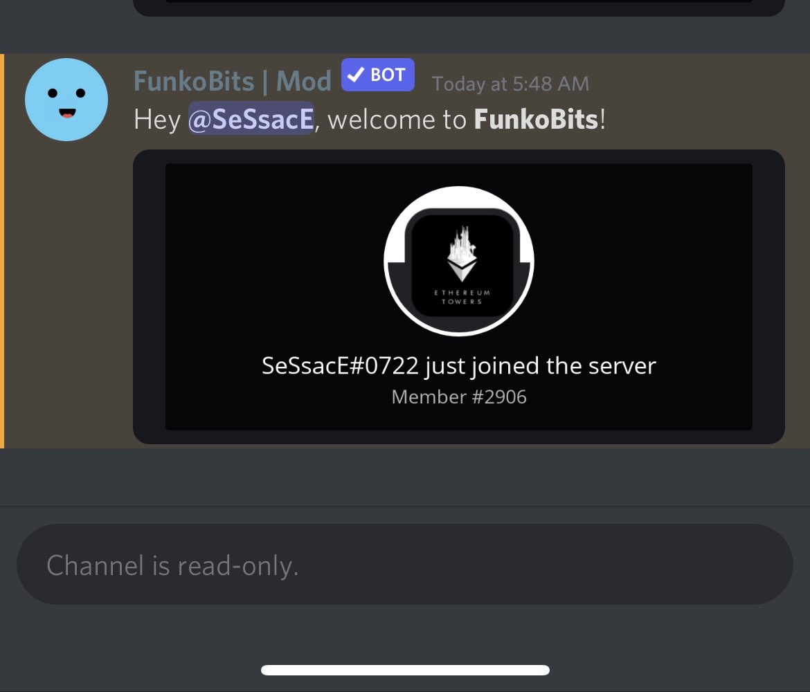 SeSsac5's tweet photo. @NFTLaunchpadso1 @FunkoBits Follow  ✅
Like&amp;RT  ✅
Join Discord ✅ https://t.co/oxg9usgUA0