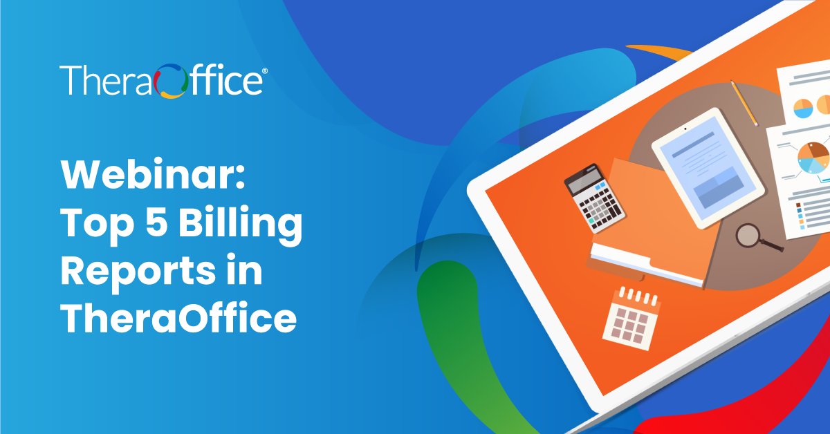 TheraOffice's tweet photo. Join Jason this Thursday as he explores the top 5 billing reports in TheraOffice. We also snuck in a bonus report &amp; clinic navigator searches!

Sign up: https://t.co/ZMyo73trf3

#TheraOffice #EMR #beyondtheplatform #physicaltherapy #occupationaltherapy #speechtherapy #TOwebinar https://t.co/oQKlc79YqI