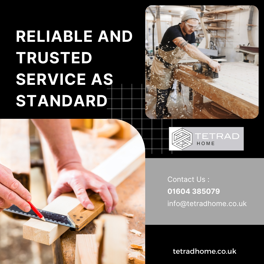 LtdTetrad's tweet photo. With a range of services, from a new loft conversion to a door hanging, we offer a reliable and trusted service as standard.

Call us now at 01604 385079 or email us at info@tetradhome.co.uk

#TetradHome #TeamworkMakestheDreamWork #HomeImprovements #DomesticServices #Carpentr... https://t.co/tABzGAKgpw