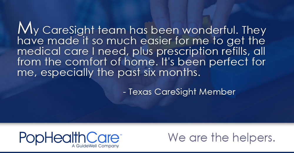 PopHealthCareUS's tweet photo. CareSight’s advanced practice providers who write prescriptions and check in regularly offer members convenience and peace of mind about their health.
#PHC #WeAretheHelpers https://t.co/0UGoMwAcH5