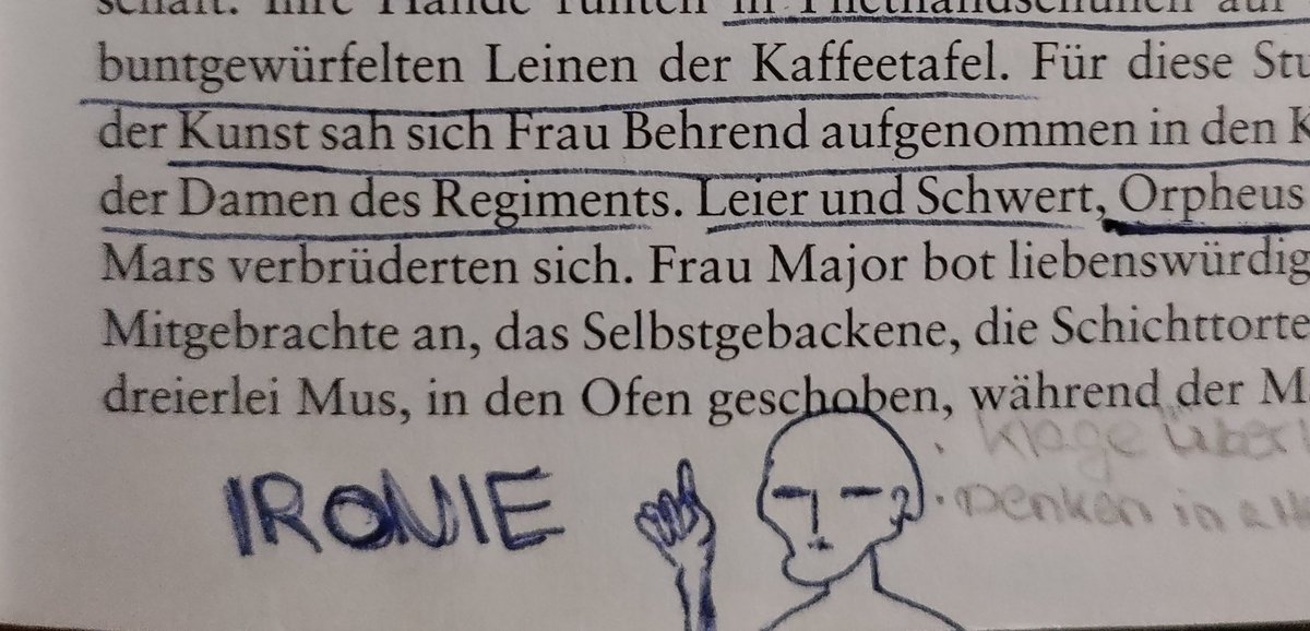 Gebrauchte Bücher kaufen und sich dann an witzigen Anmerkungen des vorangegangenen Lesers erfreuen.