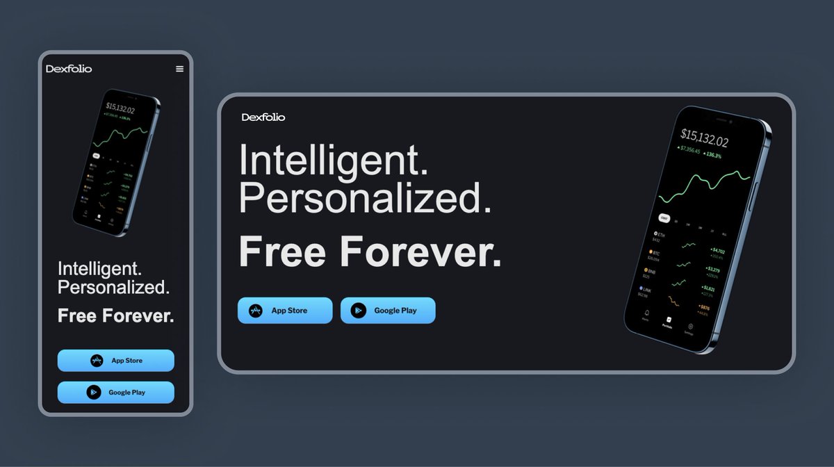 dexfolioapp's tweet photo. It's the start of the Dexfolio Era
We've completely redesigned https://t.co/ZXVF4BzGnp to match the gorgeous design of the Dexfolio app.
Check it out: https://t.co/ZXVF4BzGnp
Download Free:
Android https://t.co/e2sB9dedP5
iOS https://t.co/74DDWbXRox
#Dexfolio #DEXF $DEXF https://t.co/ruFjr1wZA7