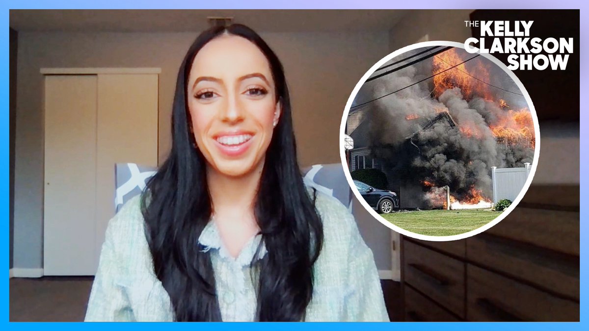 KellyClarksonTV's tweet photo. When her neighbor's house was on fire, Long Island native Antonina rushed into action, saving the entire family and their dog. Thanks to her fearless efforts no one was hurt! 

WATCH: https://t.co/5P9mrdpQiB
#RadHumanHour https://t.co/T8Bg8zFjbK