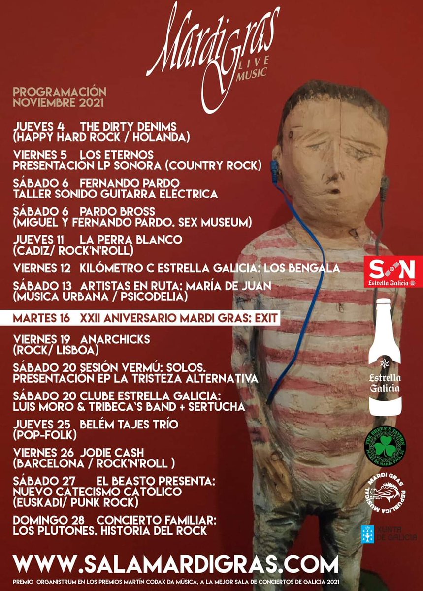 milcastros's tweet photo. Concertos de novembro.
#Devaneo https://t.co/3ARn4vfX7O