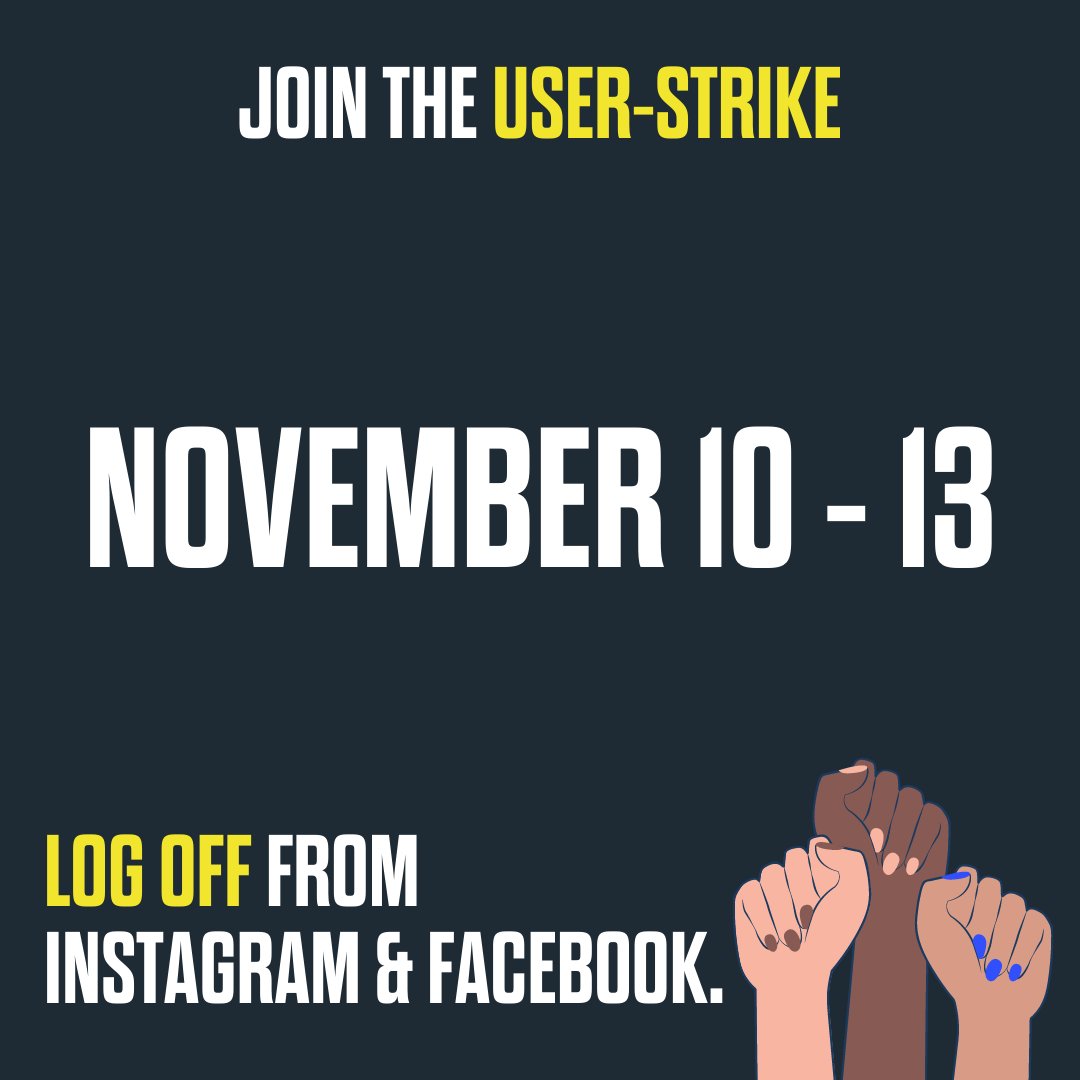 KairosFellows's tweet photo. Countdown to Nov 10-13 logout begins now! Why are tens of thousands pledging to log out with us? Because we all believe that users should have a strong say in how Facebook/Meta runs their platforms. https://t.co/iKILCcCnT1 #FBLogOut #TheLogOut https://t.co/CDWUpgdZ7f