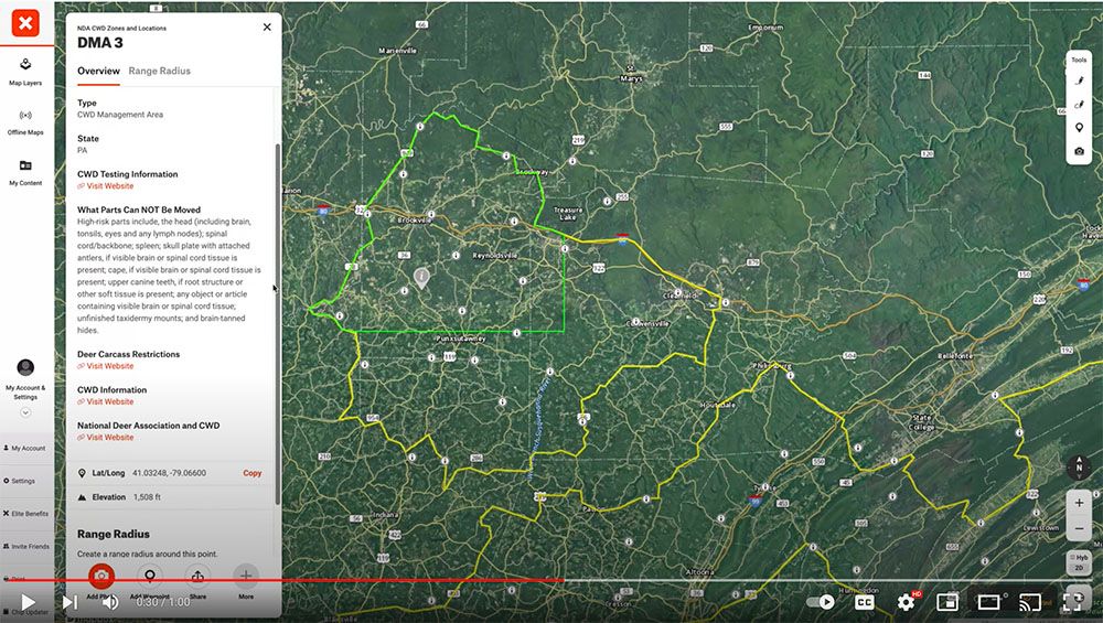 deerassociation's tweet photo. NDA’s @onXmaps CWD Layer Now Provides Testing Sites, More Resources | Learn more at https://t.co/Ma4KW83yCw #FightCWD https://t.co/sCHR3OBafG