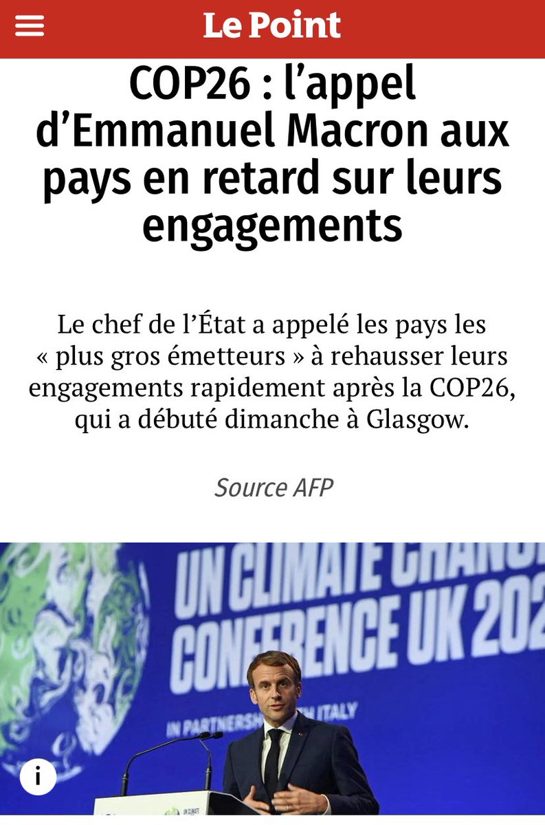MathildePanot's tweet image. .@EmmanuelMacron fait la leçon quand :
❌ la France ne respecte pas ses propres engagements 
❌ il déroule le tapis rouge à Total, Amazon ou Monsanto-Bayer
❌ il signe des accords de libre échange à tout va 
❌l’Etat a été condamné pour inaction climatique 1/2
#COP26