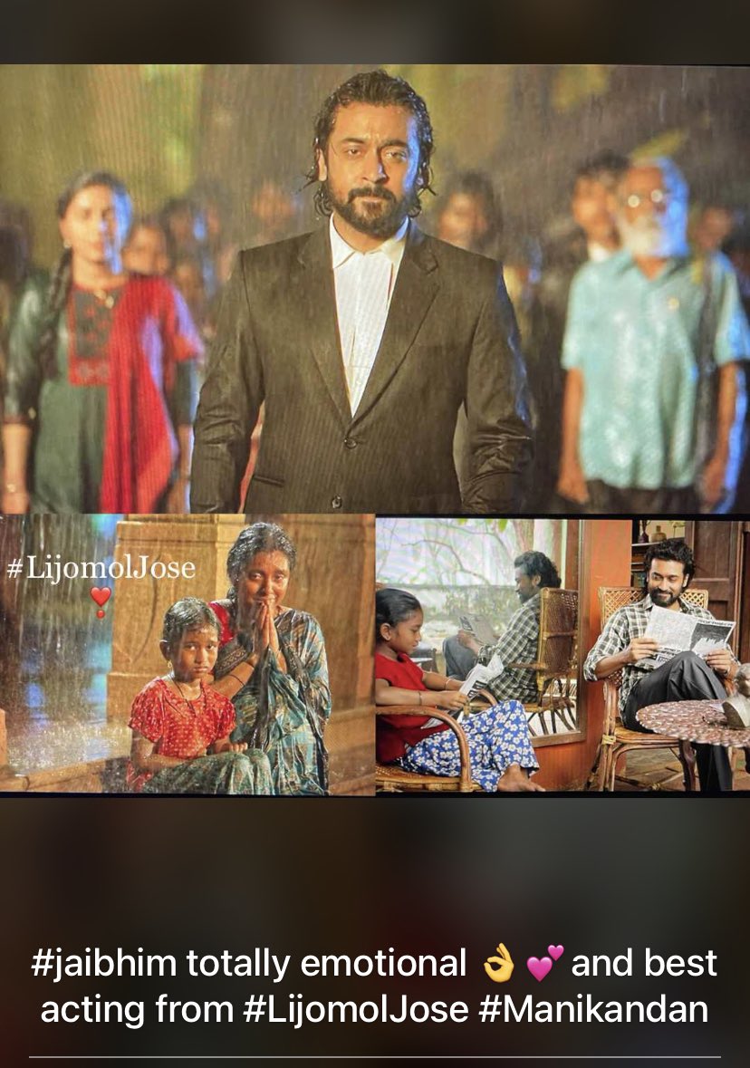 aparun_89's tweet photo. Love the entire part of the movie, @jose_lijomol #Manikandan seriously kill it ❣️ both lives as #senkeni &amp; #rajakannu and the backbone of the movie @Suriya_offl @RSeanRoldan my best #mannileeramundu song 👌 #jaibhim #JaiBhimfromNov2 #JaibhimReview https://t.co/gJO7iMmrln