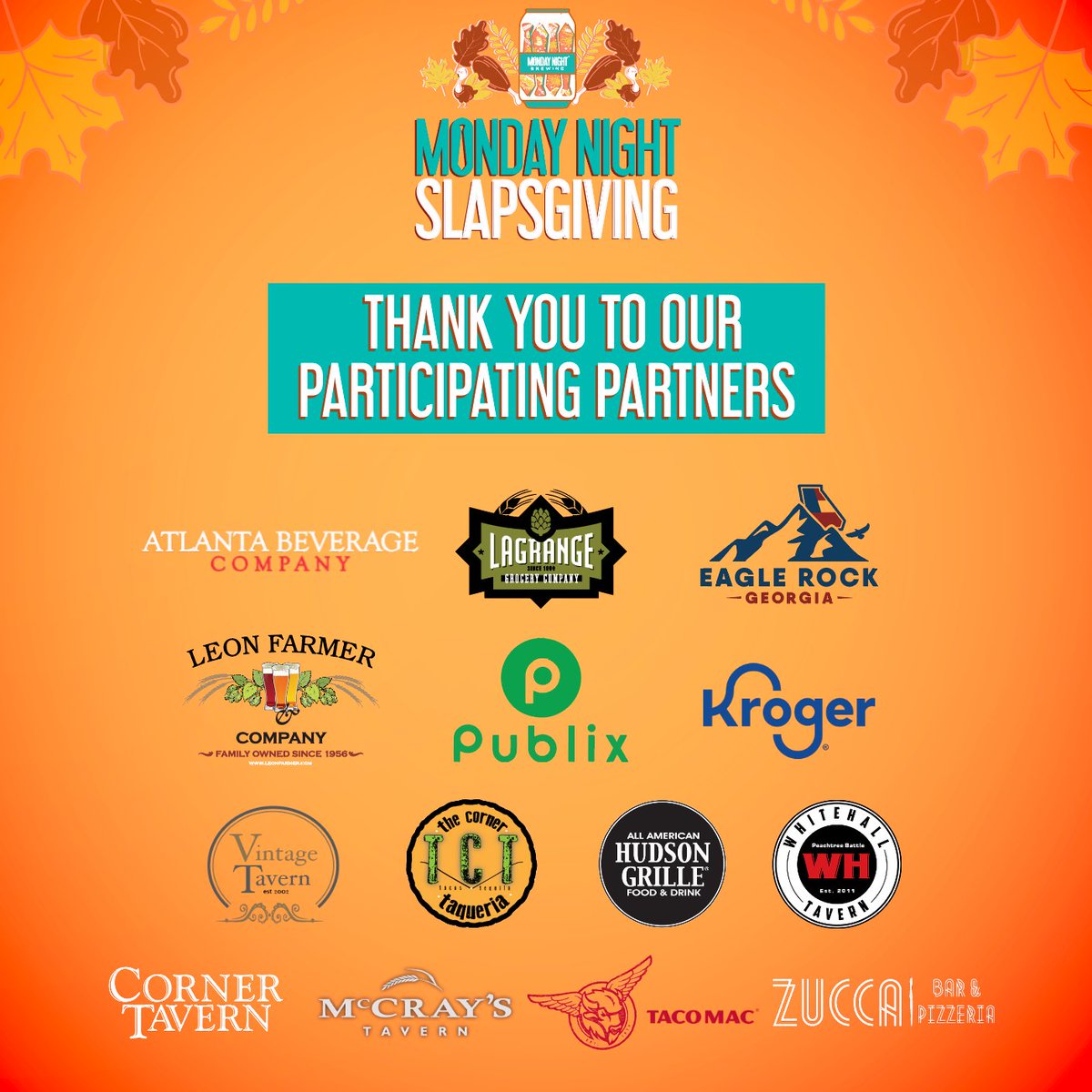 Introducing Slapsgiving, a partnership between Monday Night Brewing, @atlantacommunityfoodbank, and several of our industry partners—designed to celebrate the season of giving with our communities.