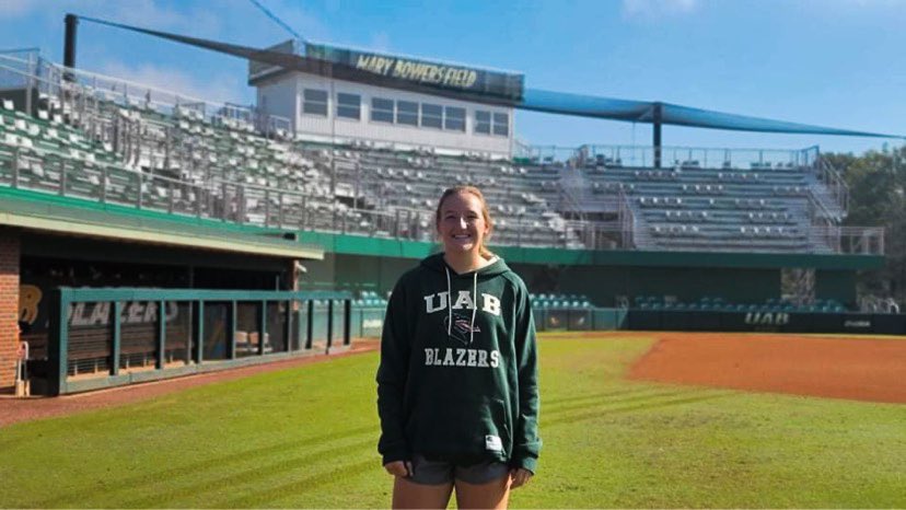 AjKramer2023's tweet photo. I have decided to further my Academic and Softball career at the University of Alabama at Birmingham. I would like to thank my parents, coaches, and teammates for all the sacrafices they have made for me. I can’t wait to be a Blazer!!! Go Blazers https://t.co/zlT0ub3xYK