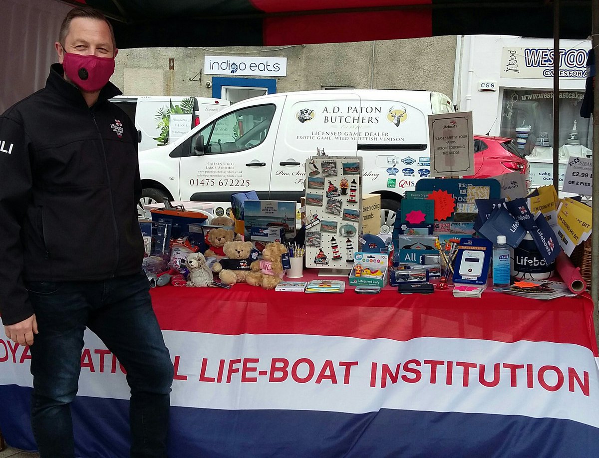 LargsRNLI's tweet photo. Our amazing fundraising team were at Largs Market on Saturday and raised an amazing total of £281.14.
Thank you so much to everyone who made a purchase or donation - it is greatly appreciated and allows us to continue saving lives at sea.
#RNLI #LargsRNLI #Fundraising #Largs https://t.co/HpD99sybQw