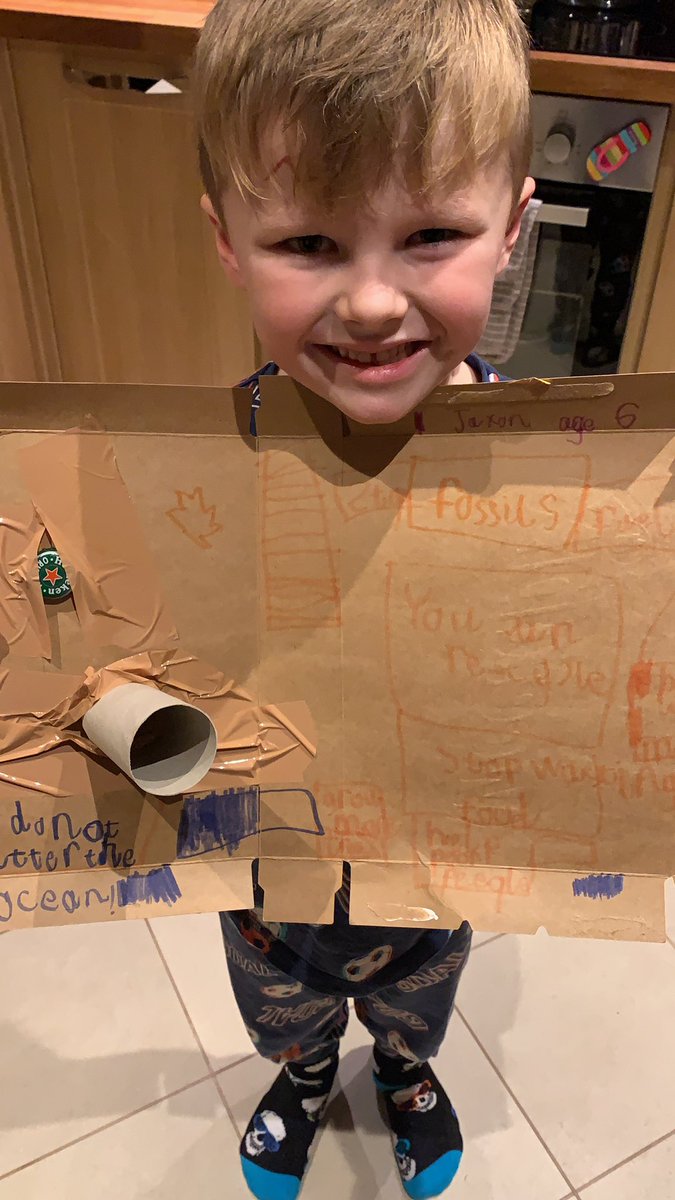DawnRennie16's tweet photo. Granny send this to the Government. It’s a learner pad about saving the planet. Jaxon Age 6. @northmuirschool @AngusCouncil @scotgov @brooklynAbruce @crennie147 🌍❤️ https://t.co/8UV28ObWtP