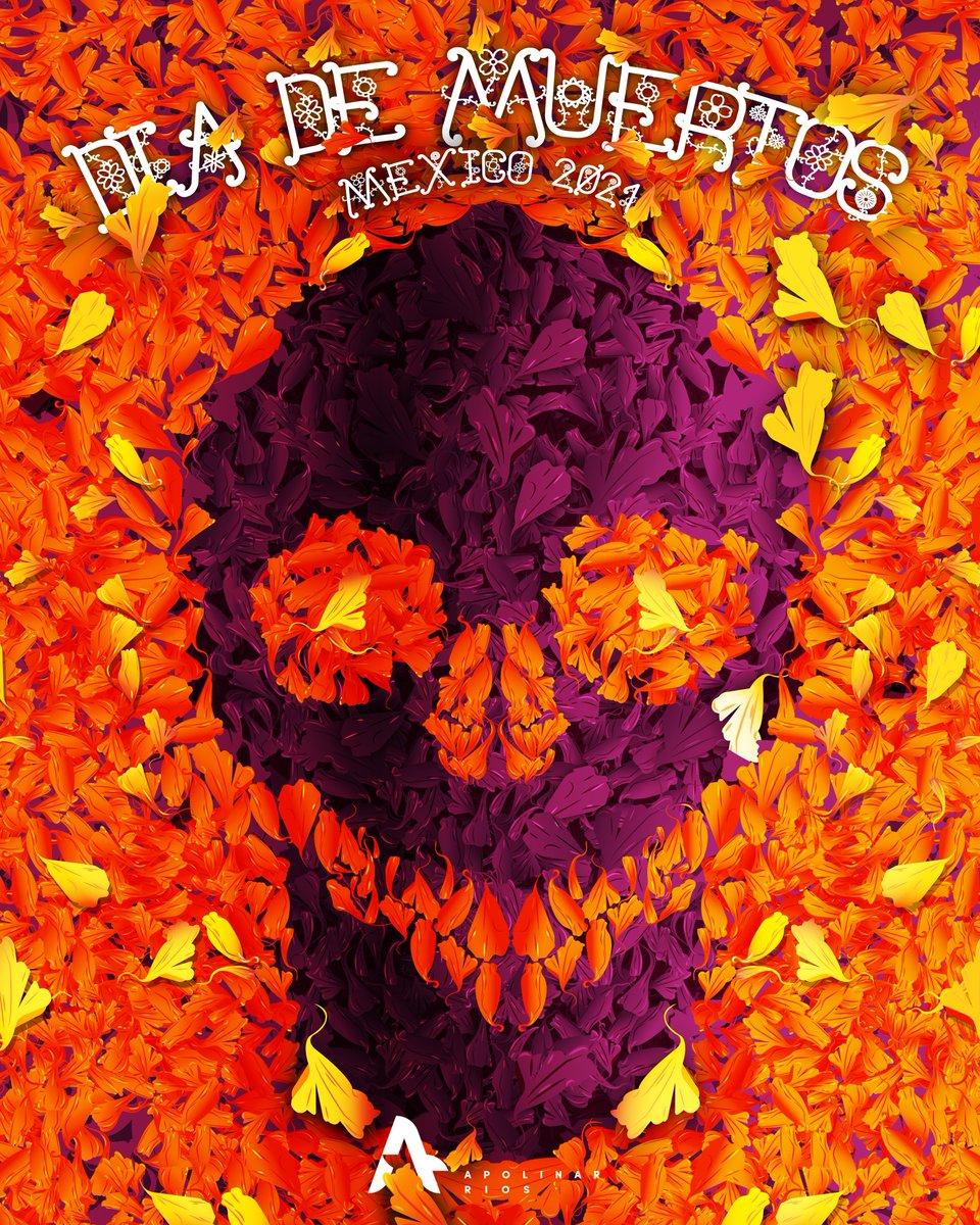 __Pol's tweet photo. ¡Feliz Día de Muertos! Les comparto esta ilustración en tributo para una de las festividades favoritas del año. #illustration #llustratorcc #adobe #wacom #vector @Adobe @creativecloud #DiaDeMuertos #illustratorcc https://t.co/nvdQAly6c0