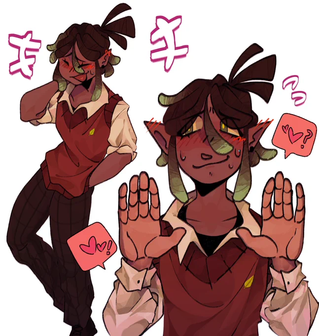 Do you ever feel the urge to kiss your oc in the mouth 
