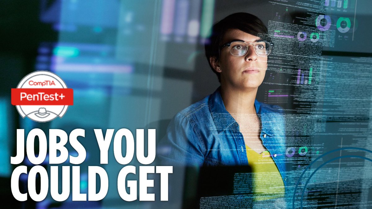 CompTIA's tweet image. #CompTIA&apos;s #PenTest+ is for cybersecurity professionals tasked with penetration testing and vulnerability management. 

What specific pen testing jobs can you get once you become CompTIA #PenTestPlus certified?? Click below! s.comptia.org/3mbcKoR