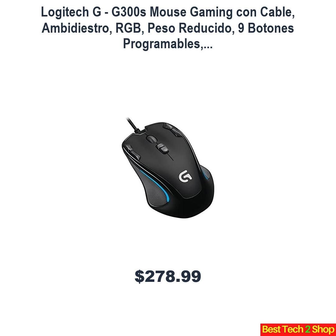 BestTech2Shop's tweet photo. Logitech G - G300s Mouse Gaming con Cable, Ambidiestro, RGB, Peso Reducido, 9 Botones Programables,... https://t.co/LvqFSywOVP https://t.co/gYYuY4kGj4