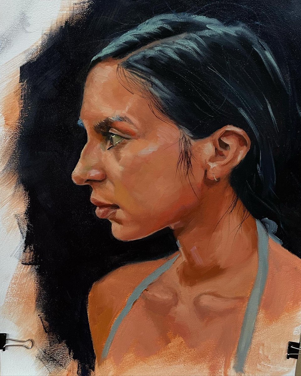 nayxrosa's tweet image. How it started vs how it ended

#oilportrait #headstudy