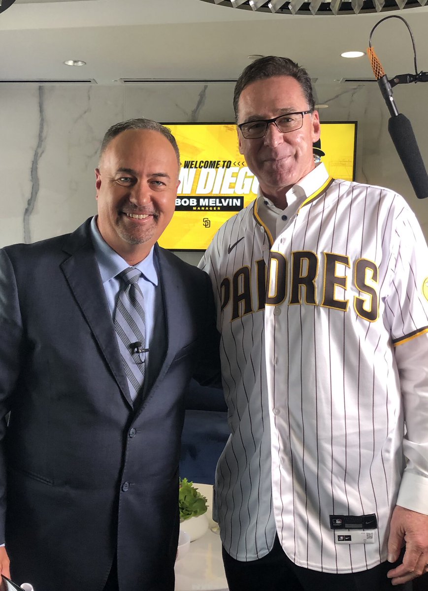 DonOrsillo's tweet photo. Great spending time with and welcoming Bob Melvin to San  Diego. Can’t wait for 2022 @Padres. https://t.co/aRoiMJEC3g