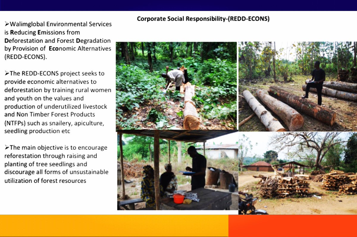 walimglobal's tweet photo. Walimglobal Environmental Services is Reducing Emissions from Deforestation and Forest Degradation by Provision of Economic Alternatives (REDD-ECONS).#cop26, #glasgowcop26 #climatechange https://t.co/L85q7UpN40
