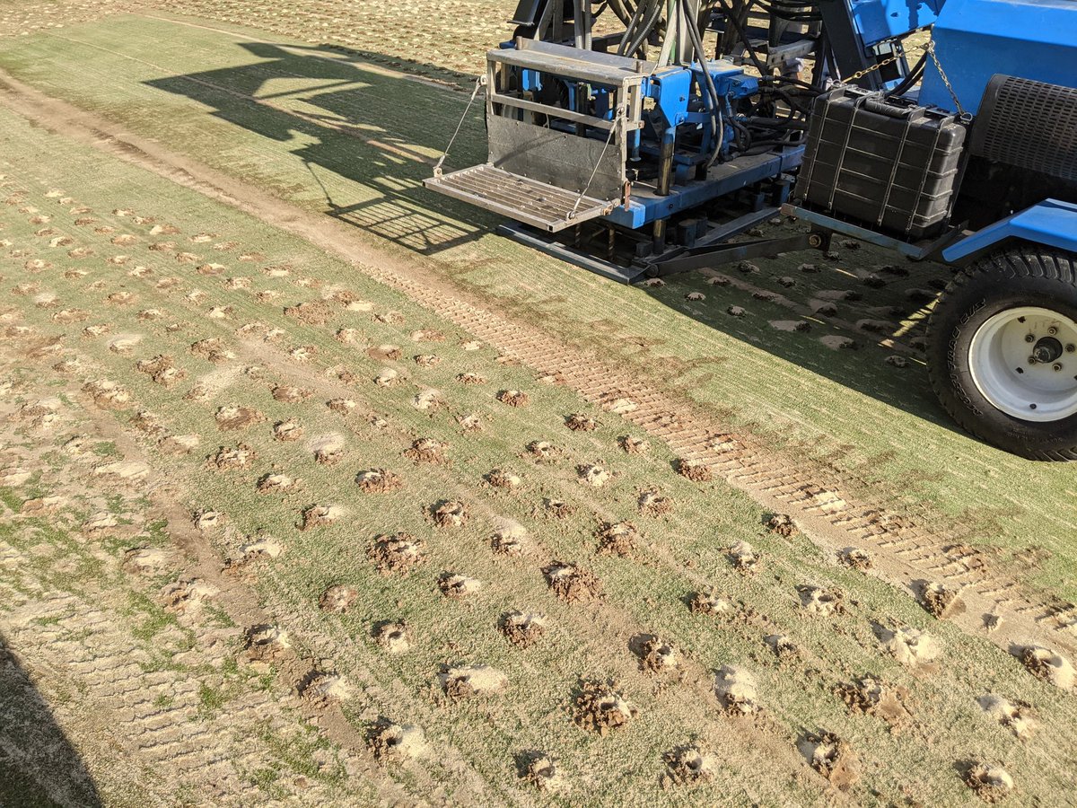 Harrimanscash's tweet photo. Dryject, drill and fill and strip. Pure eclipse inbound Wednesday. @dryject_ncva Harmon turf services and @CWSOD_ https://t.co/HtwdW8uUE2