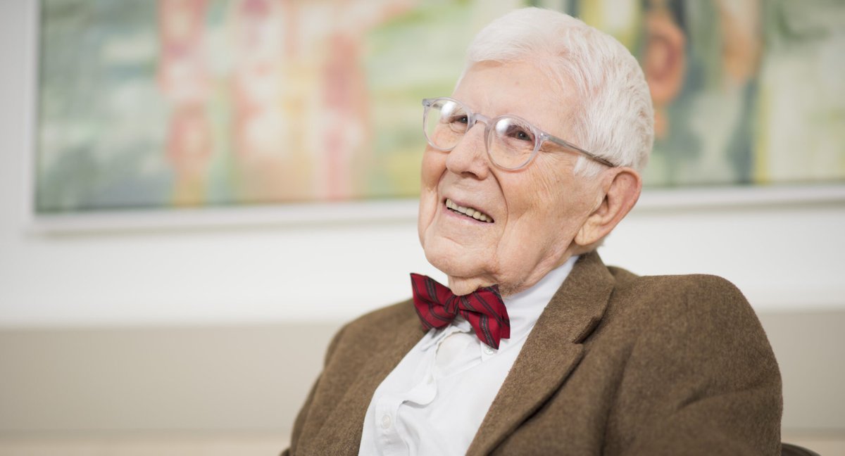 sbkaufman's tweet photo. The psychiatrist Aaron Beck passed away peacefully in his sleep last night at the age of 100. He was working all day yesterday, a normal day at work for him. What an exemplary, full life well lived. I will miss his bow tie, fist bumps, and sharp mind which lasted all the way. ❤️ https://t.co/W2LGFBy0PP
