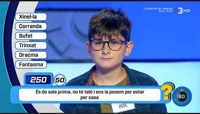 creixenterrassa's tweet photo. El nostre alumne Pepe Romero ha participat al programa de @tv3cat , @atrapamtv3 de la mà del presentador @lluciaferrer i n'ha resultat guanyador!Enhorabona, Pepe! https://t.co/xLFs9E4uEP