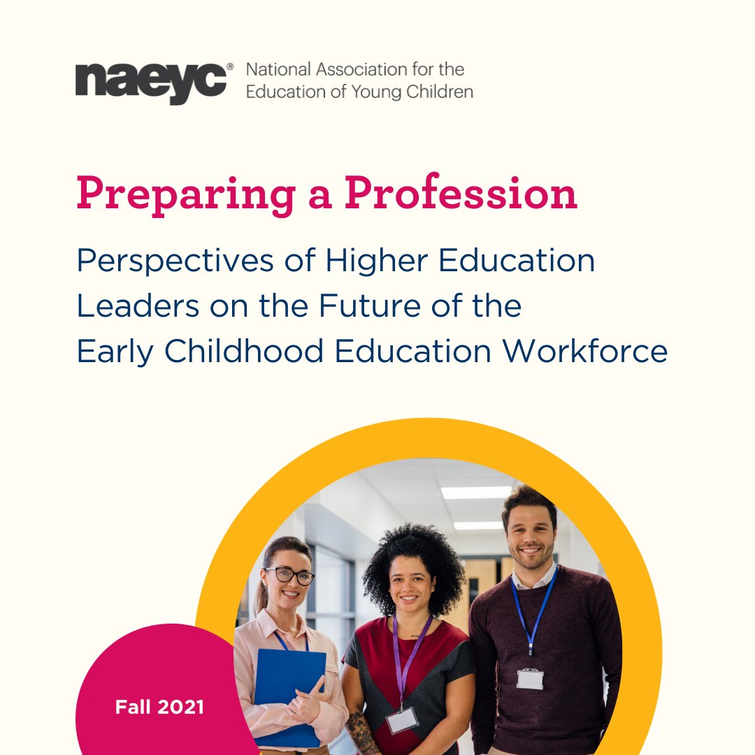 Discover the importance of funding #ECE training programs to support quality education! Join NAEYC for the webinar “Preparing a Profession: Perspectives of Higher Education Leaders on the Future of the ECE Workforce” on Nov. 17 at 2:00 EST. Register today: bit.ly/3w4EU8r