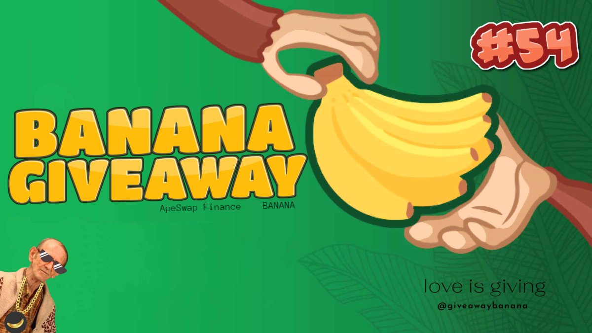 giveawaybanana's tweet photo. BANANA GIVEAWAY #54

Prize: 5x $BANANA 🍌
Worth of ~ $9 ($1,82 each)

1. Follow @giveawaybanana 
2. Like and Retweet
3. Comment: #NFA are coming to @LiqCollectibles 💎

Drawn: in ~ 24 hours

#giveaway #giveaways #cryptogiveaway
#BSC #cryptocurency #crypto #ApeSwap https://t.co/gpEAgnxWuU