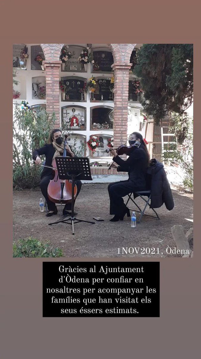 grupharmonics's tweet photo. 2/2 Moltes gràcies a tots els ajuntaments que han confiat en Harmonics i en els seus músics per acompanyar als seus conciutadans en el dia de Tots Sants. Desitgem que la música us hagi acompanyat i reconfortat. "On les paraules fallen, la música parla" H.C.A. https://t.co/7KNh4Hm7qN