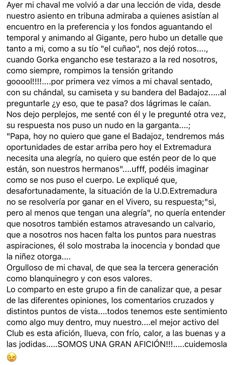 kikemarquez_10's tweet photo. Quiero compartir con vosotros esta bonita historia que me emocionó… 

 Y que me ayudéis a encontrar a este pequeñajo. 

Me gustaria hacerle llegar una camiseta mía. 

@DeportesCexTV @EXT_UD @CDBadajoz @cextremadura @radiogolex https://t.co/fuiVOwaO7X