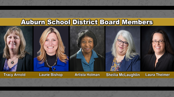AuburnSD's tweet photo. The ASD Board of Directors was named the Washington State School Directors' Association large district School Board of the Year for 2021! Our stable board is committed to each student. Congratulations on this amazing recognition! https://t.co/vUHe58pe92