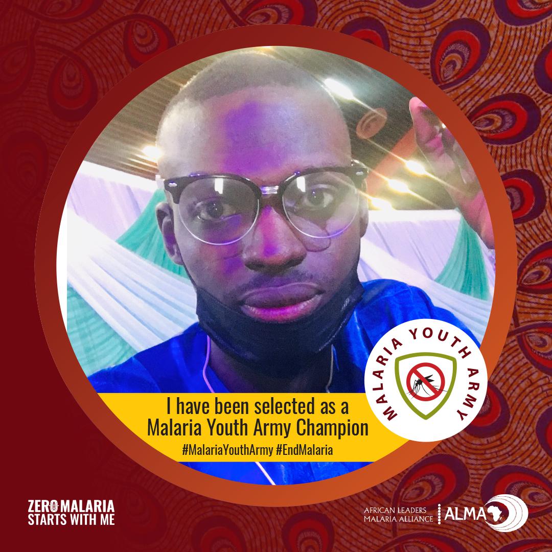 SakabaAnas's tweet photo. I am excited to announce that I've been selected for the 1st Cohort of  #MalariaYouthArmyChampions .
The fight to #endmalaria in Africa starts with me!
#ZeroMalariaStartsWithMe
#malariayoutharmychampions       
     #malariayoutharmychampions #twibbonize https://t.co/2jCWWAwYfK