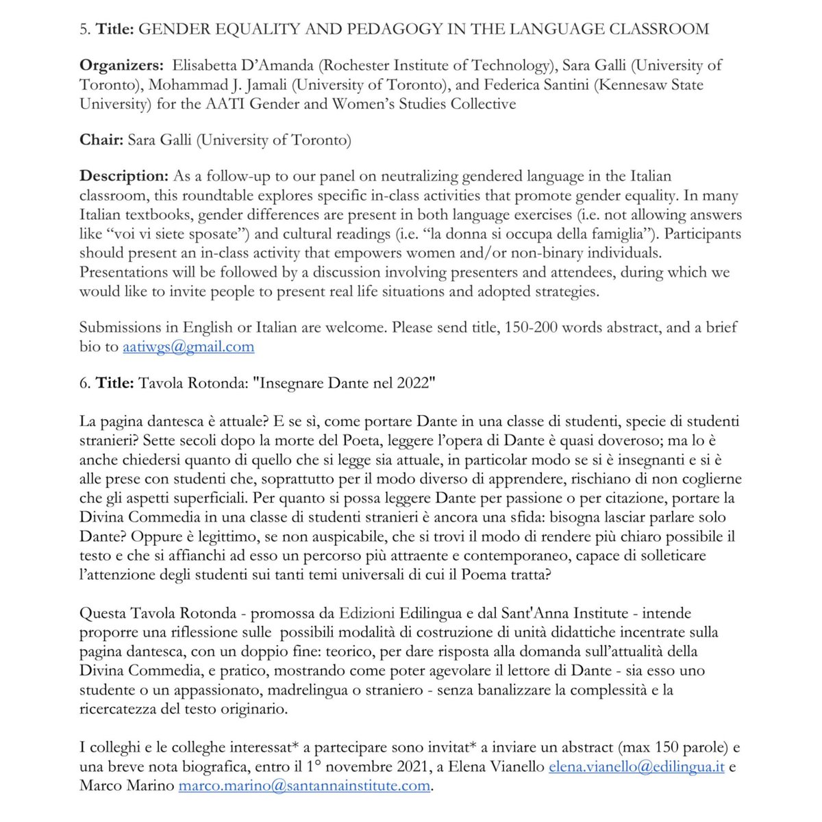 American Association of Teachers of Italian tweet media