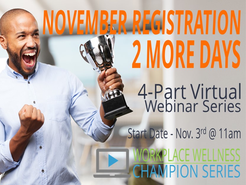 STILL TIME TO REGISTER - Starts Wednesday at 11am EST

ewsnetwork.com/wellness-champ…

#hr #humanresources #groupbenefits #companyculture #employeewellness #workplacewellness #corporatewellness #companybenefits #virtualwebinar #webinar #wellnesswebinar