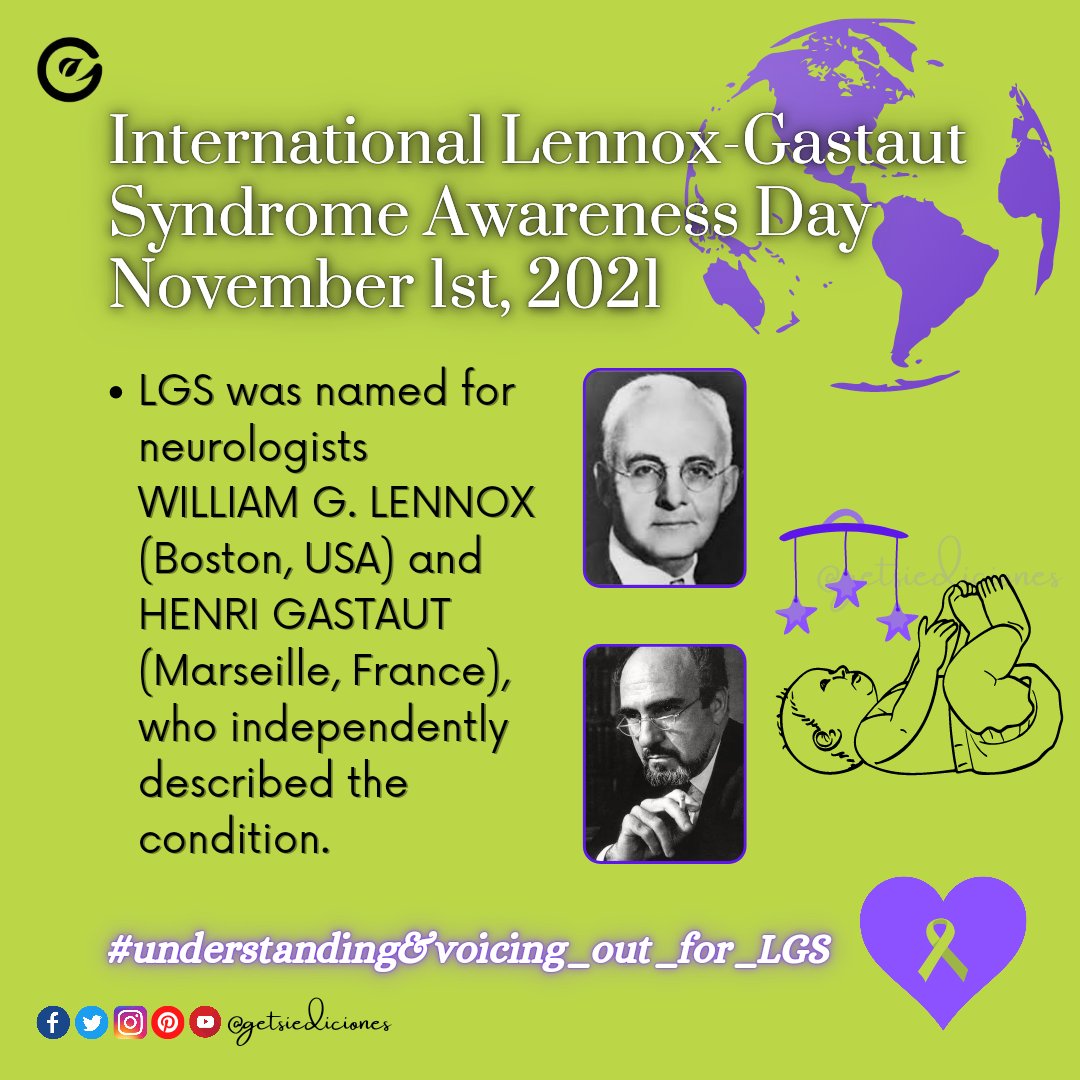 getsiediciones's tweet photo. International Lennox-Gastaut Syndrome Awareness Day, November 1st, 2021💜 
#childhoodepilepsy #childhoodepilepsyawareness #november #nov1 #LGSawareness #neuroscience #health #infants #medicalscience #Epilepsy #LennoxGastautSyndrome
#getsiediciones https://t.co/vg2yGYma5V