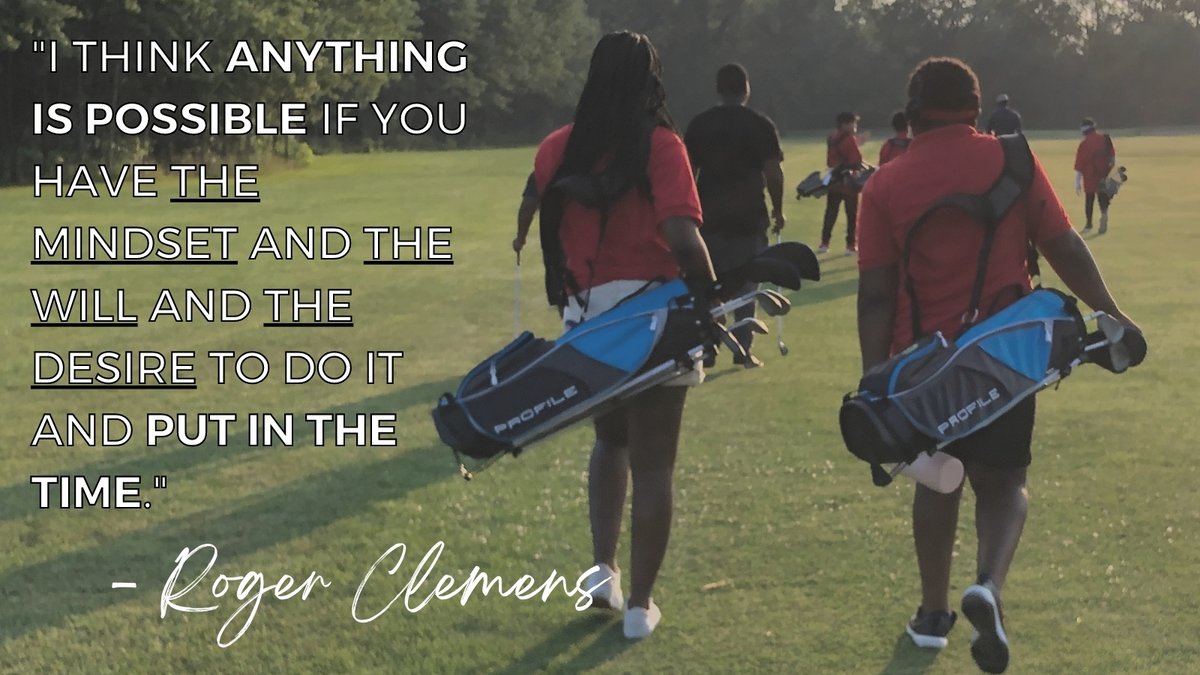 #MondayMotivation Time, effort, and positive thinking can help you accomplish anything you put your mind to! It may not be easy at first, but remember to never give up on your goals! #motivation #golfisfun #golflife #positivity #dreambig #nevergiveup #lifeskills #juniorgolf