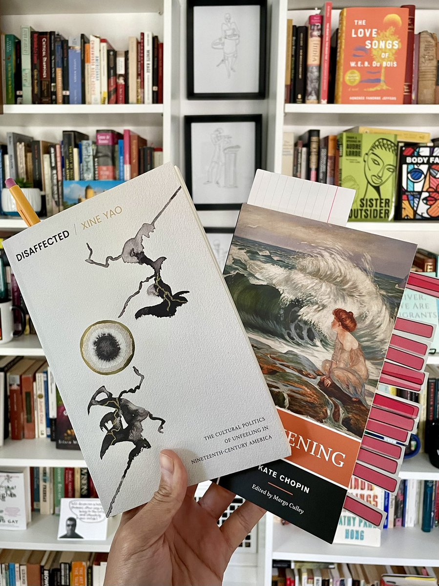 AyendyBonifacio's tweet image. .@XineYaoPhD’s brilliant book #Disaffected is helping me think through scenes of unfeeling/unthinking in Chopin’s The Awakening. Can’t wait to teach tomorrow! And many congrats, Xine!🥳