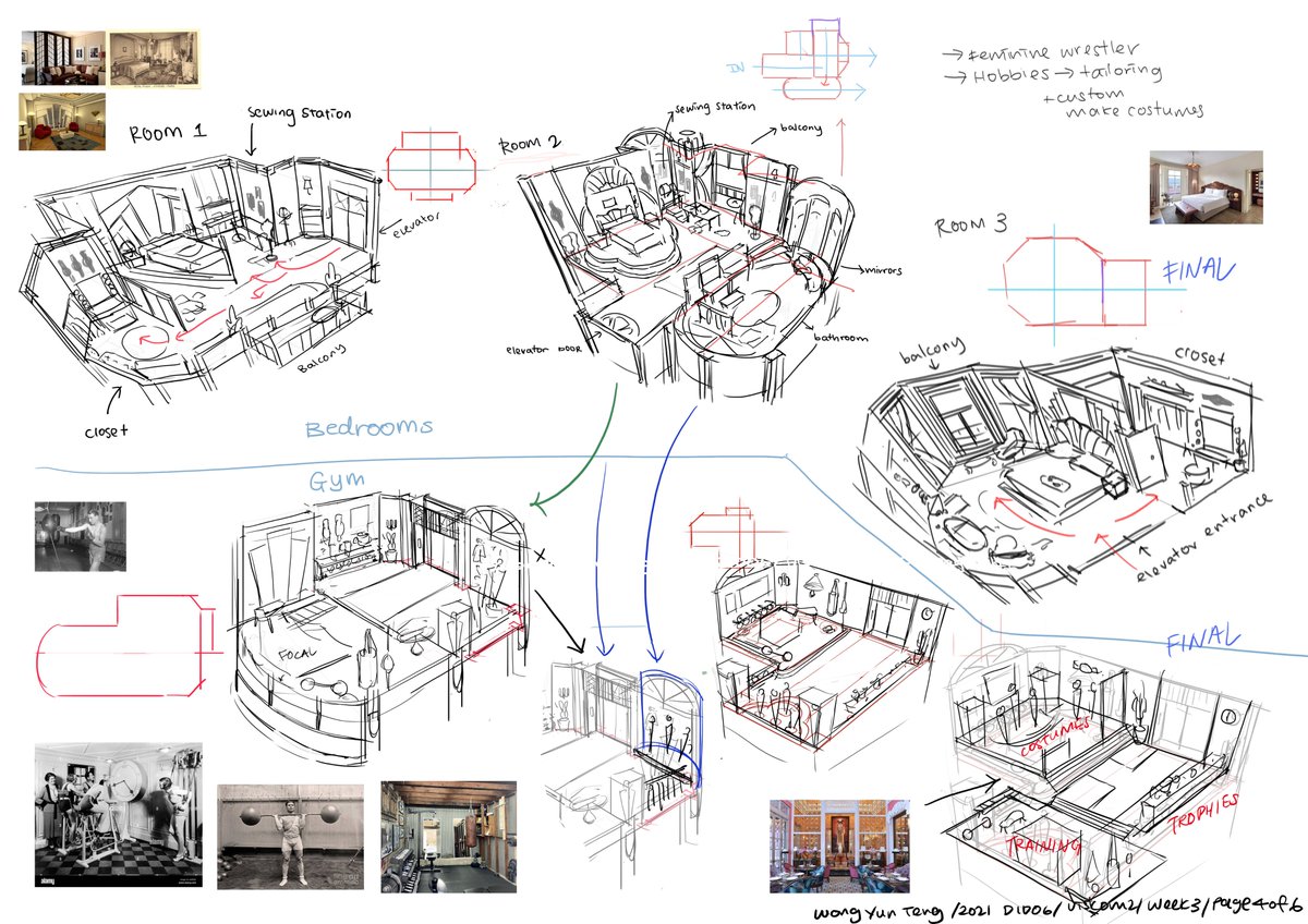 Initial sketches if you are interested in my messy thought process. 