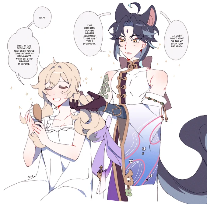 (little star witch au) braids 