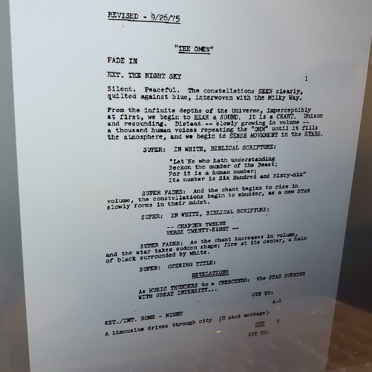 LarenGrey's tweet photo. Films are textbooks to study.
#theomen #film #filmmaking #script #shootingscript https://t.co/Fu7si8A6Lg