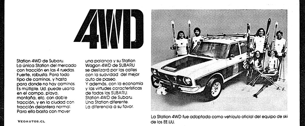 VeoAutos's tweet photo. Subaru Leone Station 4WD, campaña lanzamiento marca en Chile, 1977.

+ Info link https://t.co/vIeSgPI8o4

#subaruleone #subaru4wd #subaru @Subaru_Chile @addict_car @thecarfactoids @YesterdaysDrive @RiveraNotario @publichilensis https://t.co/GgwlIjkgQ8