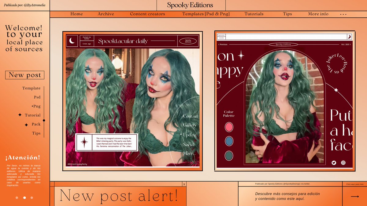 —🎃; Template (png) N° 2 por @Byastromelia

• También cuenta con una pequeña adecuación en el tamaño, en caso de que deseen utilizar solo uno. 

• Link: drive.google.com/folderview?id=…

Por favor no olvides dejar 𝗠𝗚 si te ha gustado o utilizas y así animarnos a subir más contenido.