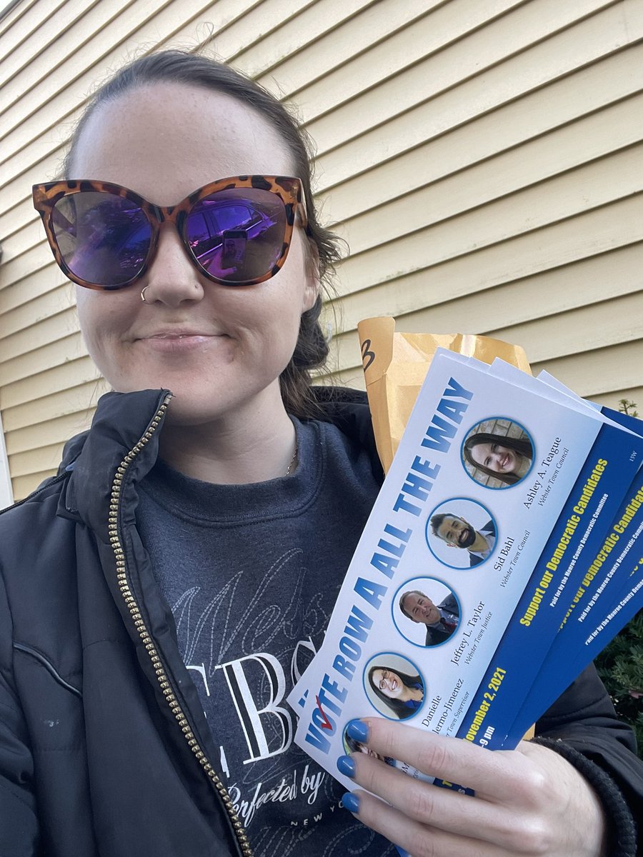 elect_ateague's tweet photo. Just finished my walking my last and final house of the 2021 election!!! SO EXCITED FOR TOMORROW!!!
We are flipping Monroe County BLUE!
#websterny #voterowaalltheway #vote #monroecounty https://t.co/sJPreyCJmu