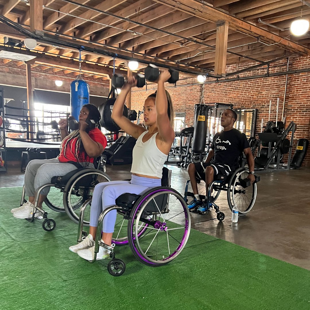 DBNR_KC's tweet photo. These athlete’s DO NOT QUIT. When it works, when it’s hard, they show up! Every. Single. Time. #disabledbutnotreally https://t.co/bHXGYv0LTn